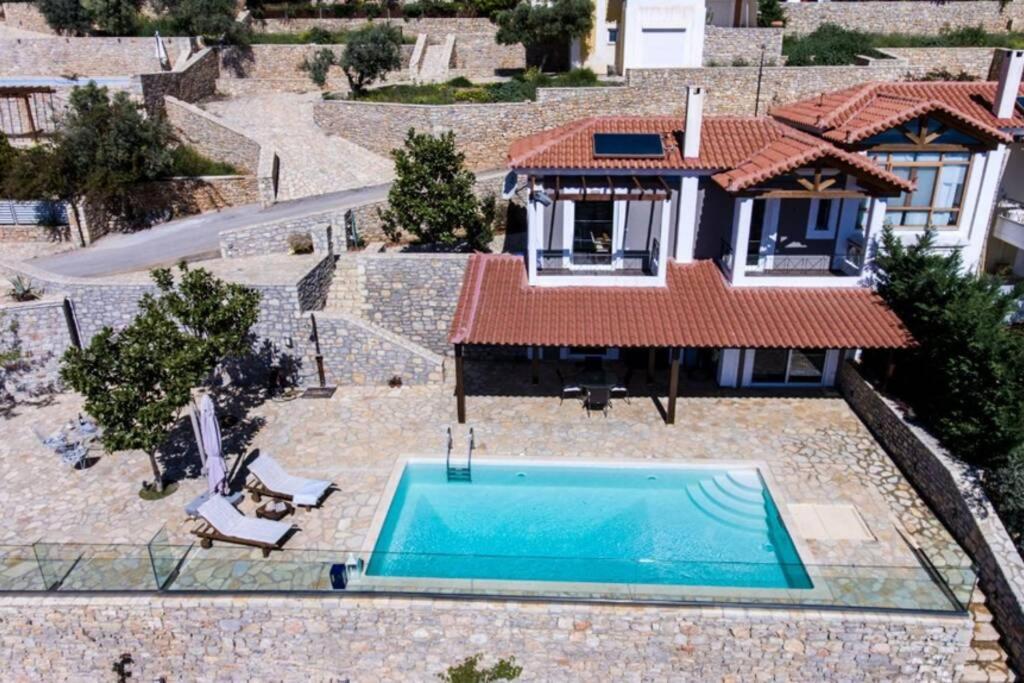 Apollo Romantic Sea View Villa Kivérion Esterno foto