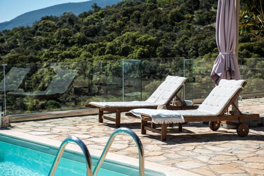 Apollo Romantic Sea View Villa Kivérion Esterno foto