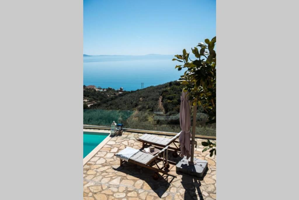 Apollo Romantic Sea View Villa Kivérion Esterno foto