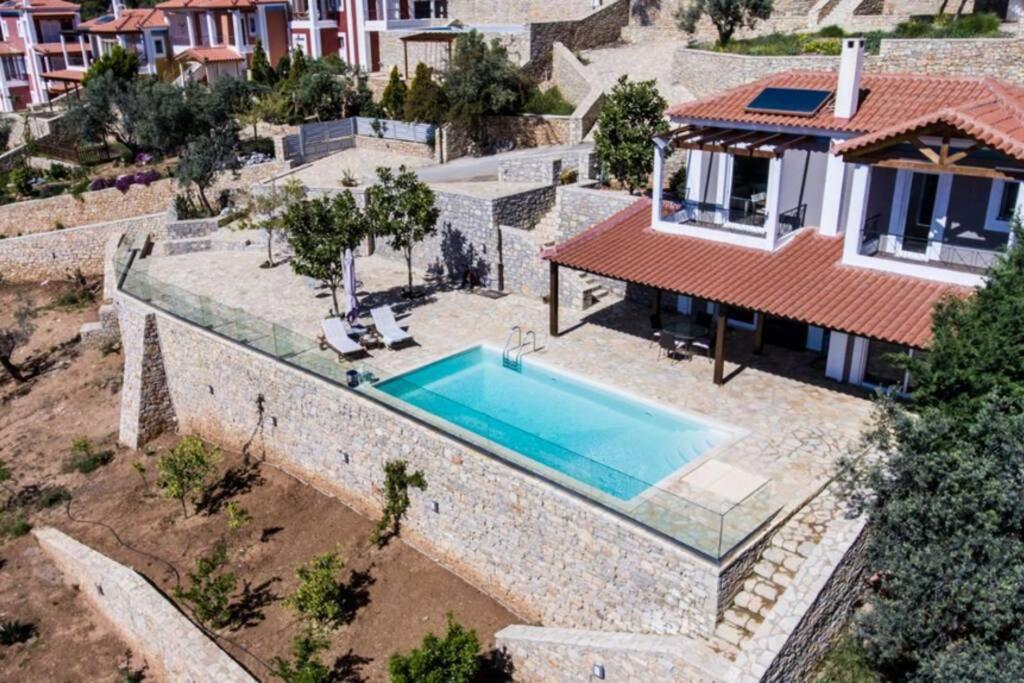 Apollo Romantic Sea View Villa Kivérion Esterno foto