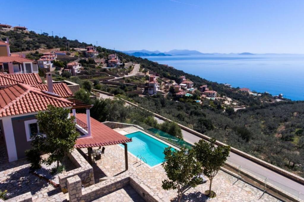 Apollo Romantic Sea View Villa Kivérion Esterno foto