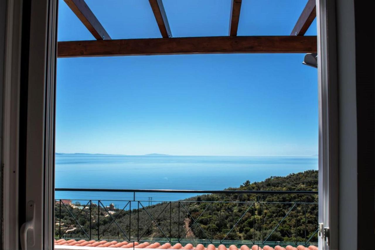 Apollo Romantic Sea View Villa Kivérion Esterno foto