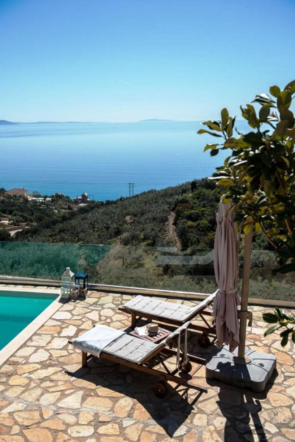 Apollo Romantic Sea View Villa Kivérion Esterno foto