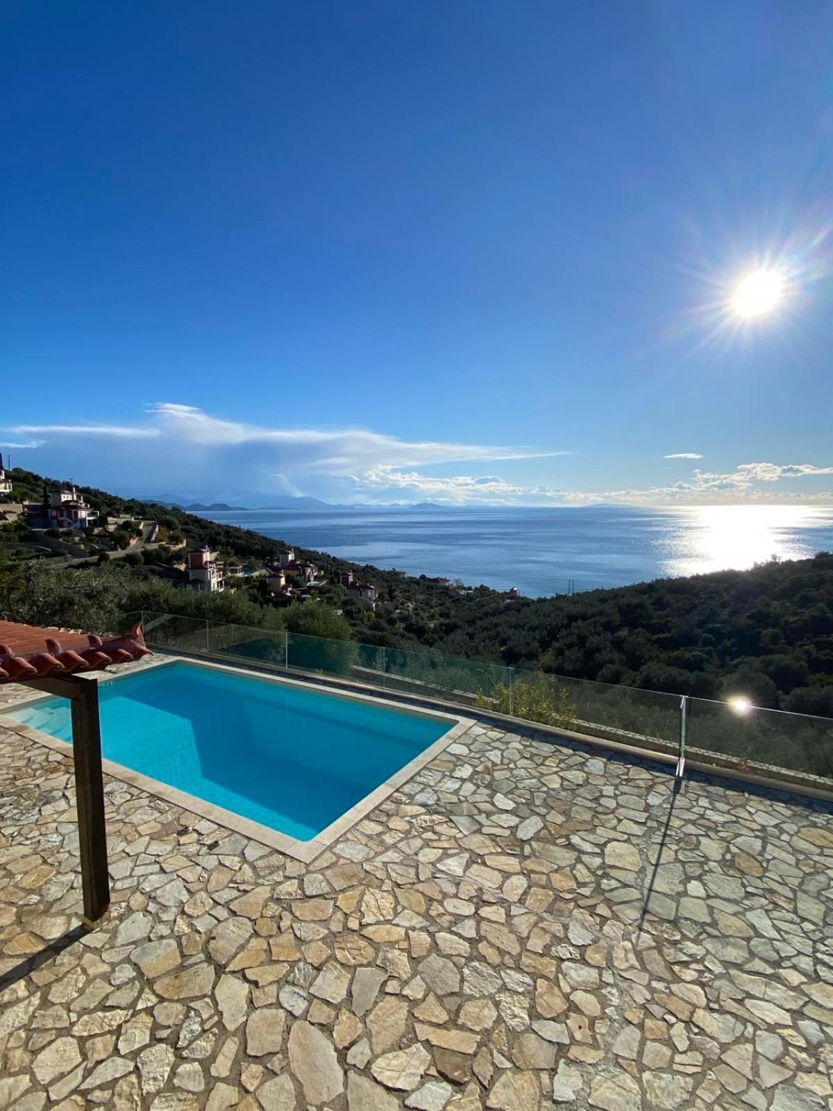 Apollo Romantic Sea View Villa Kivérion Esterno foto