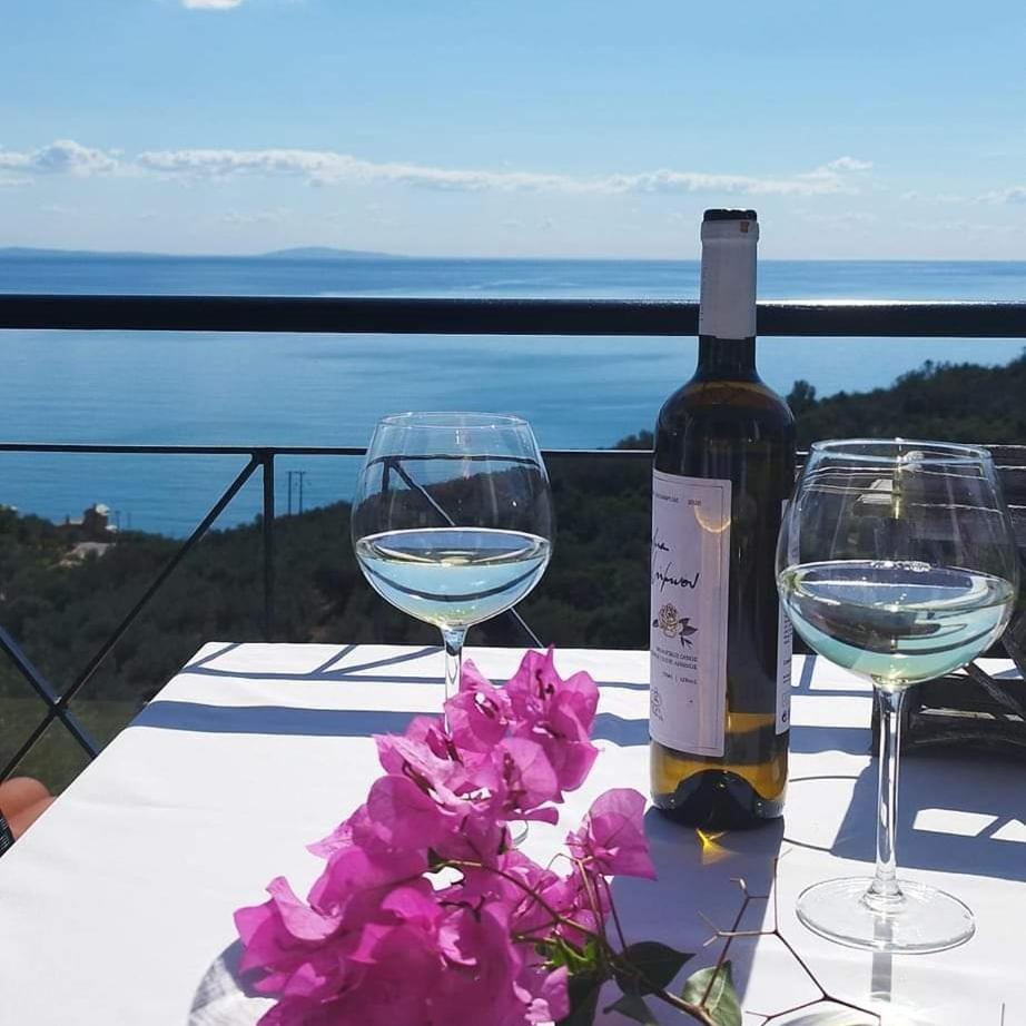 Apollo Romantic Sea View Villa Kivérion Esterno foto