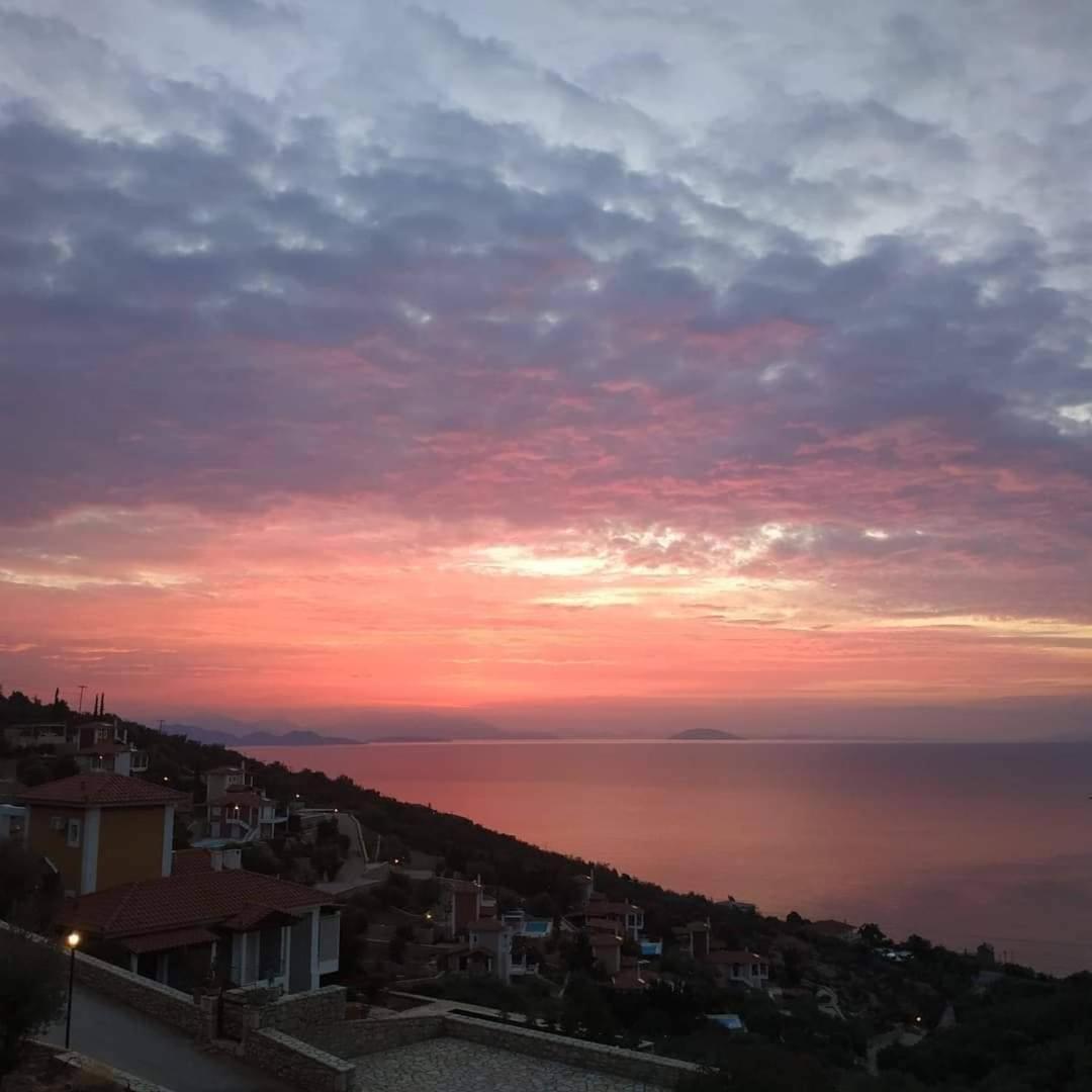 Apollo Romantic Sea View Villa Kivérion Esterno foto