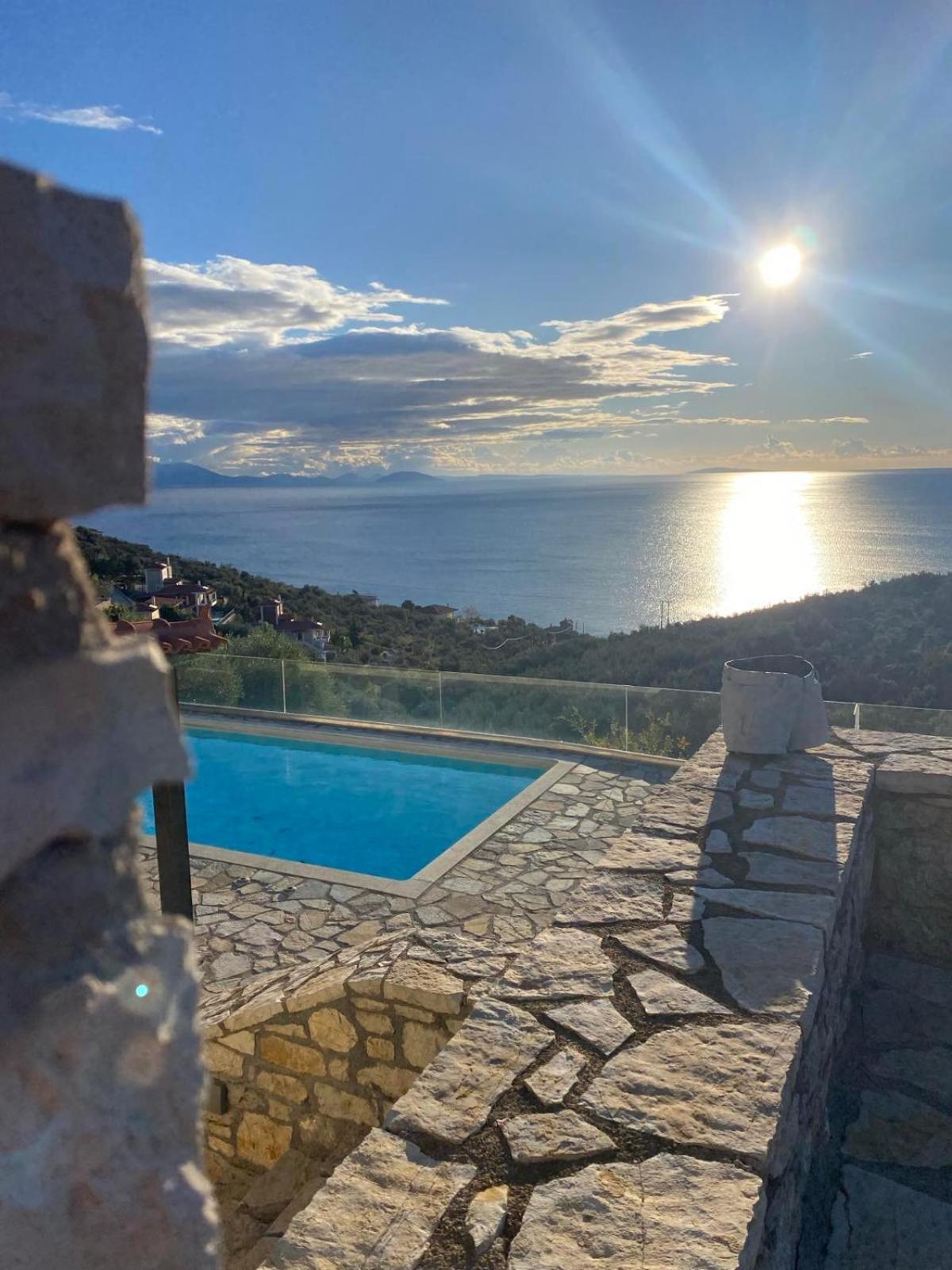 Apollo Romantic Sea View Villa Kivérion Esterno foto