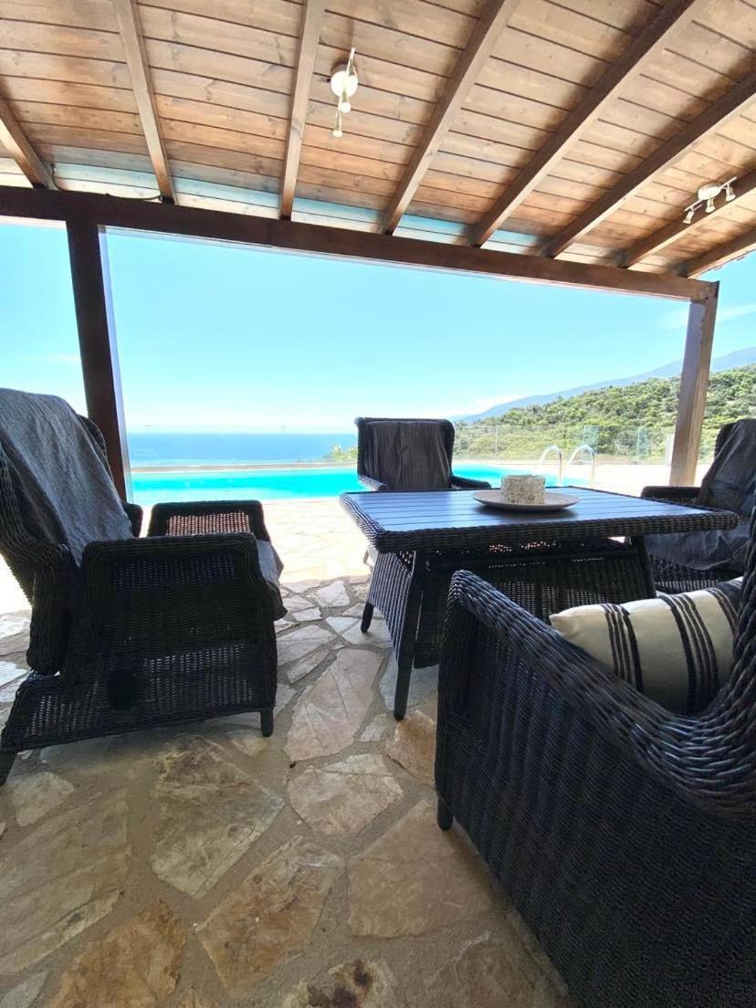 Apollo Romantic Sea View Villa Kivérion Esterno foto